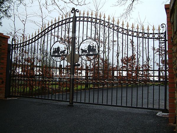 Large wrought Iron Gates,Electric Motors,Somerset